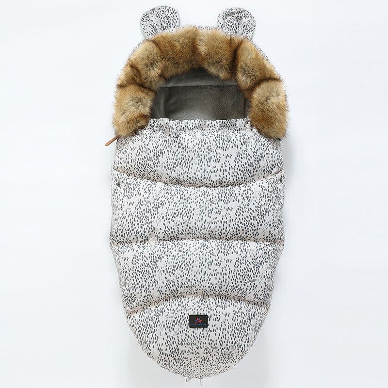 image-Baby Sleeping Bag Thickened Cotton Cocoon Style Stroller Warmth