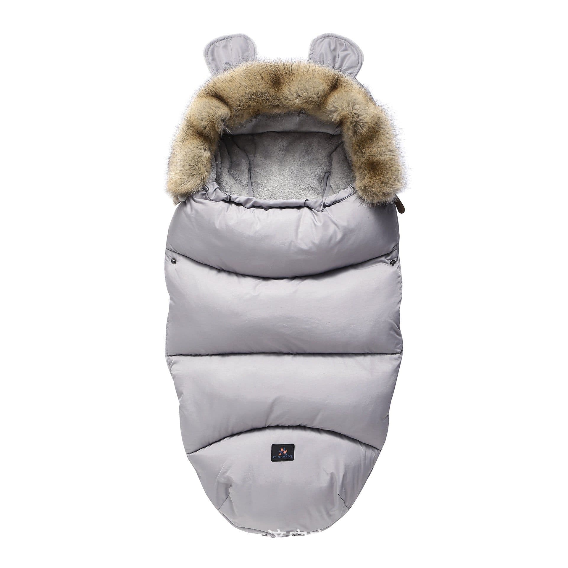 image-Baby Sleeping Bag Thickened Cotton Cocoon Style Stroller Warmth