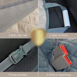 image-600D Oxford Cloth Dog Car Seat Cover Hammock - Waterproof Pet Mat