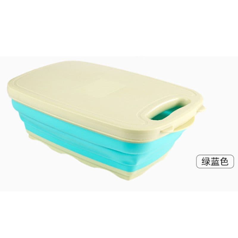 image-Hao Wen Multifunctional Folding Cutting Board Set with Drain Basket