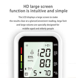 image-YSL-B08 Arm Blood Pressure Monitor with Voice Broadcast LCD Screen