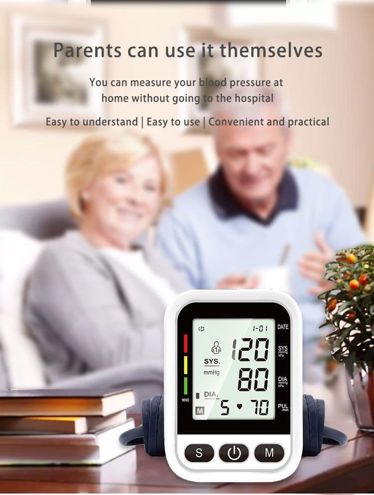 image-YSL-B08 Arm Blood Pressure Monitor with Voice Broadcast LCD Screen