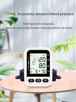 image-YSL-B08 Arm Blood Pressure Monitor with Voice Broadcast LCD Screen