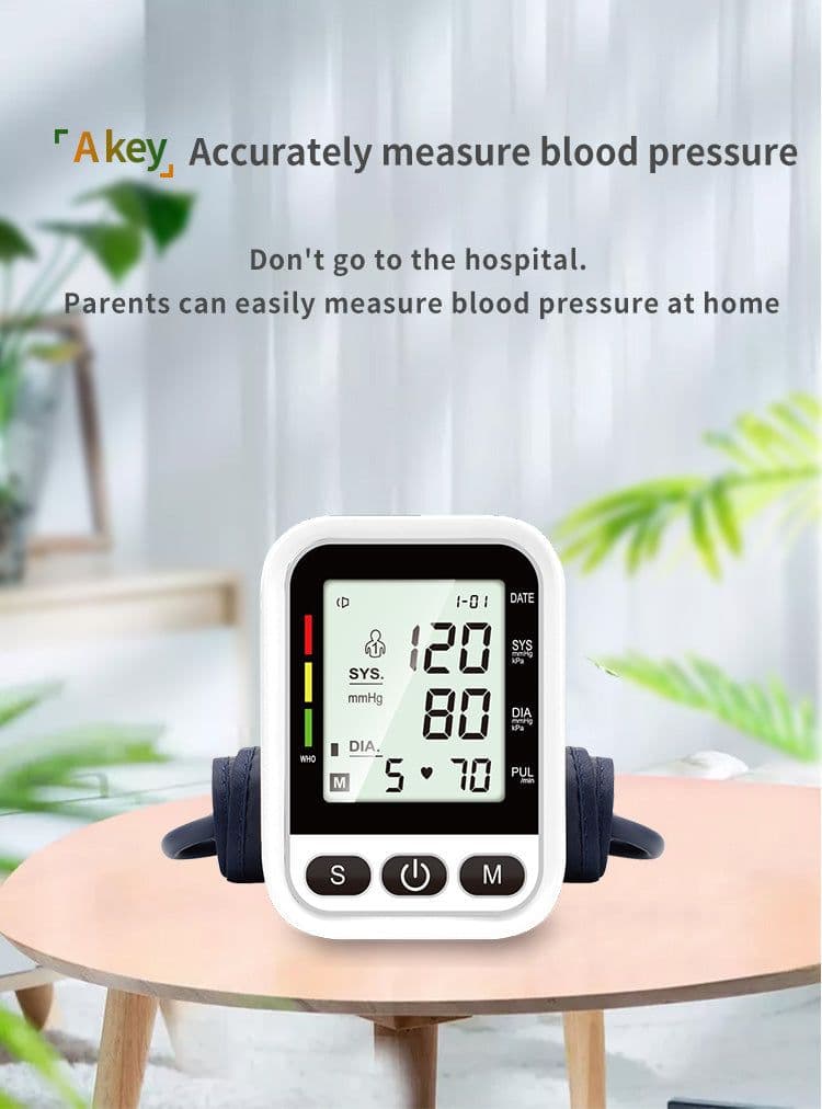 image-YSL-B08 Arm Blood Pressure Monitor with Voice Broadcast LCD Screen