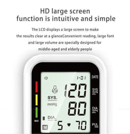 image-YSL-B08 Arm Blood Pressure Monitor with Voice Broadcast LCD Screen