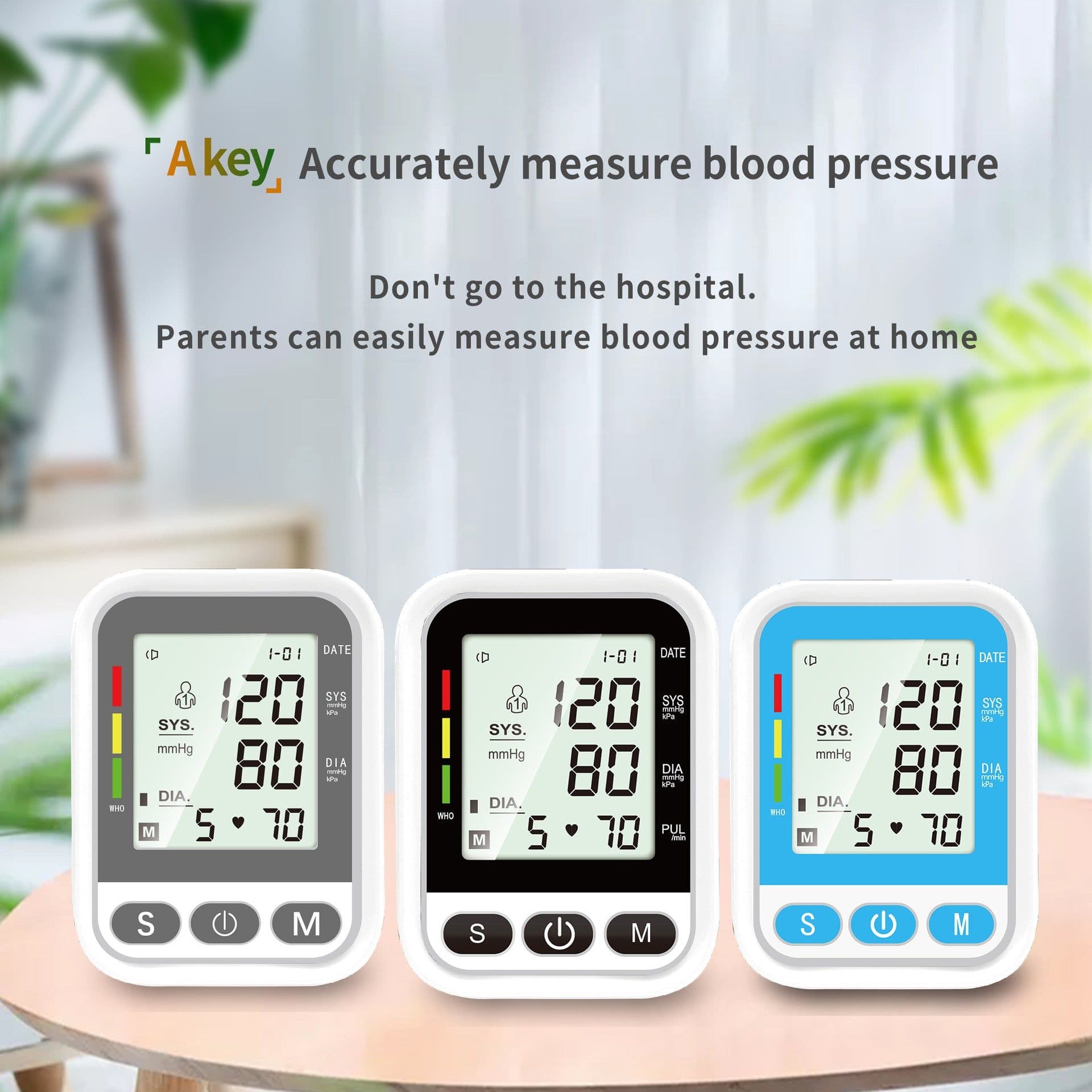 image-YSL-B08 Arm Blood Pressure Monitor with Voice Broadcast LCD Screen