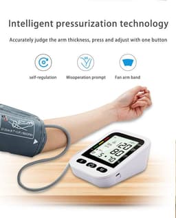 image-YSL-B08 Arm Blood Pressure Monitor with Voice Broadcast LCD Screen