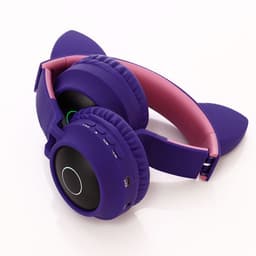 image-Wireless Bluetooth Headset LED Cat Ear Headphones Stereo