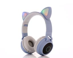 image-Wireless Bluetooth Headset LED Cat Ear Headphones Stereo