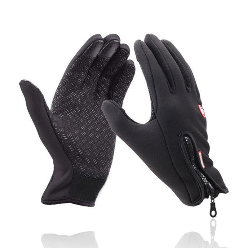 image-Waterproof Touchscreen Ski Gloves - Fleece Lined Winter Cycling Gloves