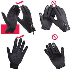 image-Waterproof Touchscreen Ski Gloves - Fleece Lined Winter Cycling Gloves