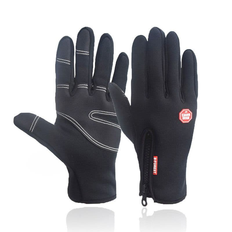 image-Waterproof Touchscreen Ski Gloves - Fleece Lined Winter Cycling Gloves