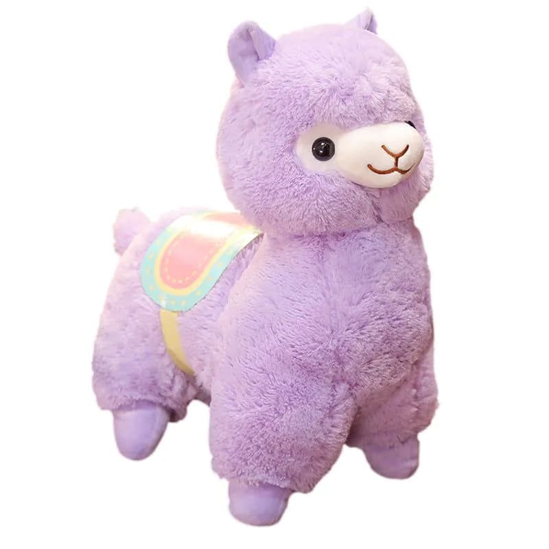 image-Alpaca Plush Toy Pillow 50cm Purple Sheep Stuffed Animal Gift