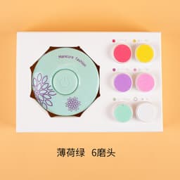 image-Electric Baby Nail Polisher with 3 Grinding Heads