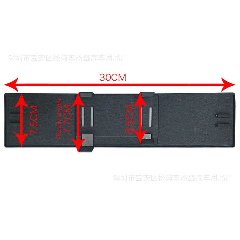 image-300MM Universal Car Interior Rearview Mirror Anti-Glare Curved Blue