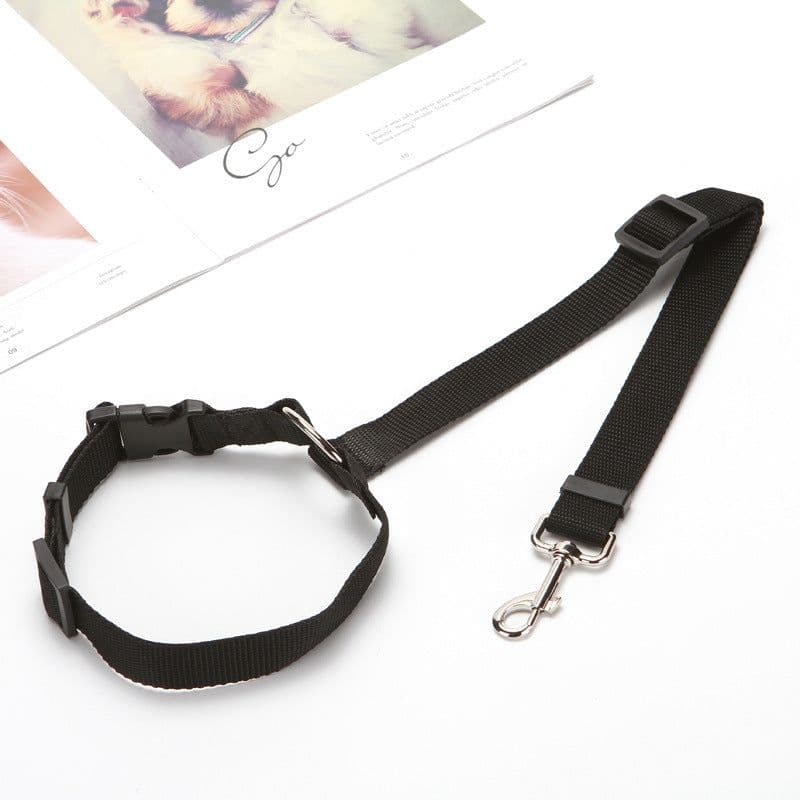 image-Pet Dog Cat Car Seat Belt Leash Adjustable Safety Harness Nylon