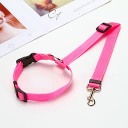image-Pet Dog Cat Car Seat Belt Leash Adjustable Safety Harness Nylon