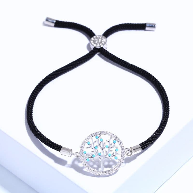 image-Soar Tree of Life Zircon Bracelet Gold Plated Copper bra67