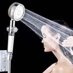 image-Jushang Sanitary Ware Handheld Shower Head with Turbine Booster