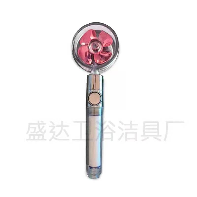 image-Jushang Sanitary Ware Handheld Shower Head with Turbine Booster
