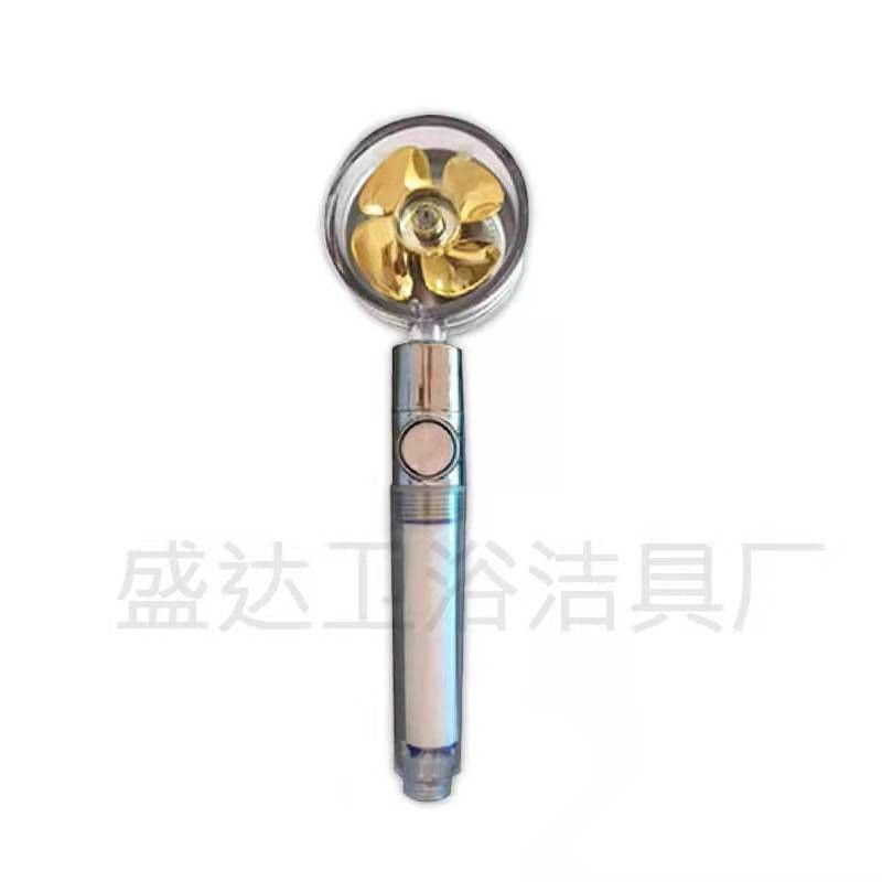 image-Jushang Sanitary Ware Handheld Shower Head with Turbine Booster