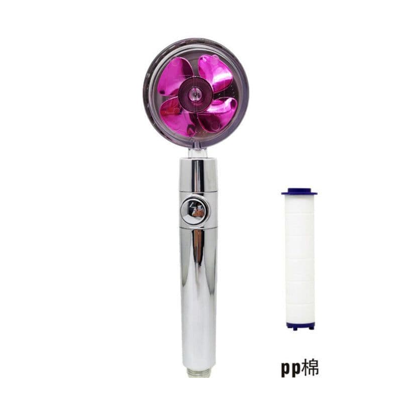 image-Jushang Sanitary Ware Handheld Shower Head with Turbine Booster