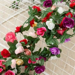image-Artificial Peony Flower Vine Rattan - Silk Flower Home Decor