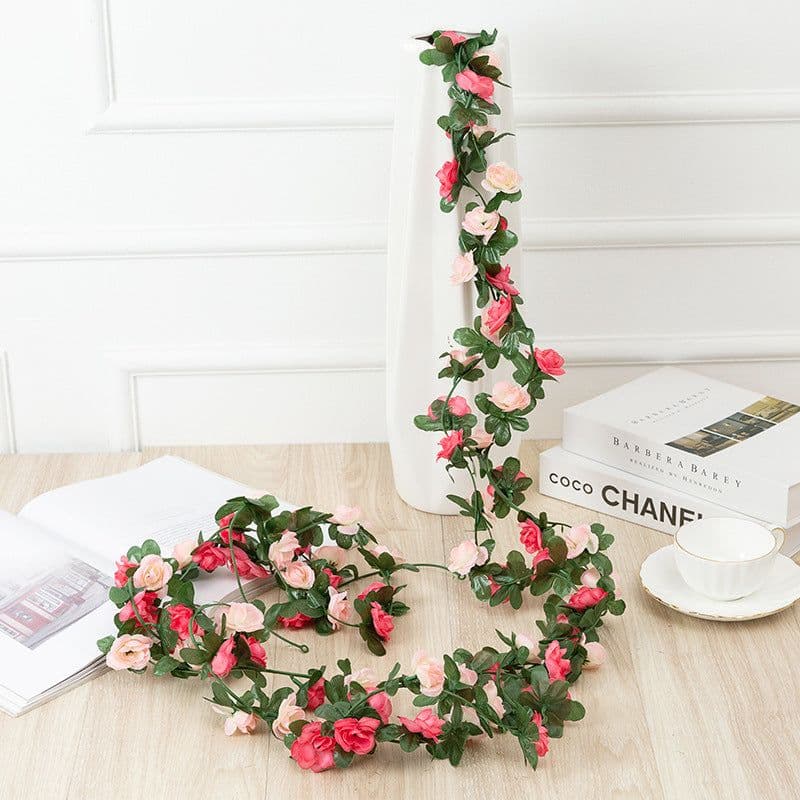 image-Artificial Peony Flower Vine Rattan - Silk Flower Home Decor