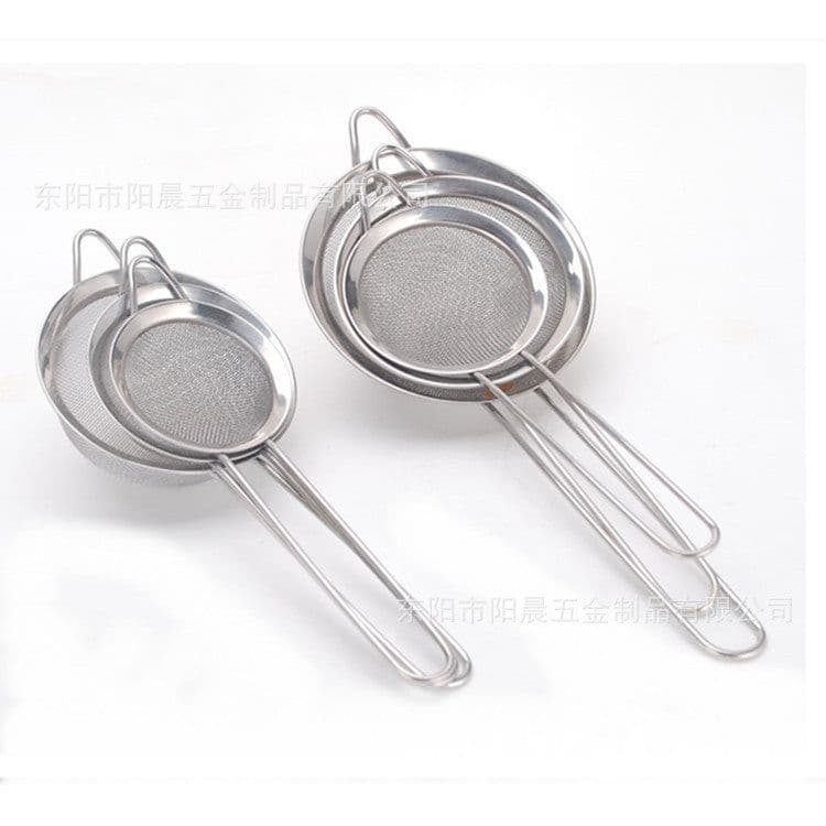 image-Stainless Steel Cooking Spoon Colander 24cm