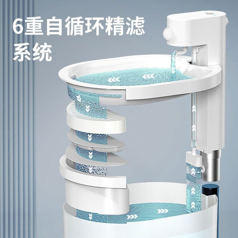 image-uah hasha Pet Water Dispenser Automatic Wireless Cat Dog Fountain