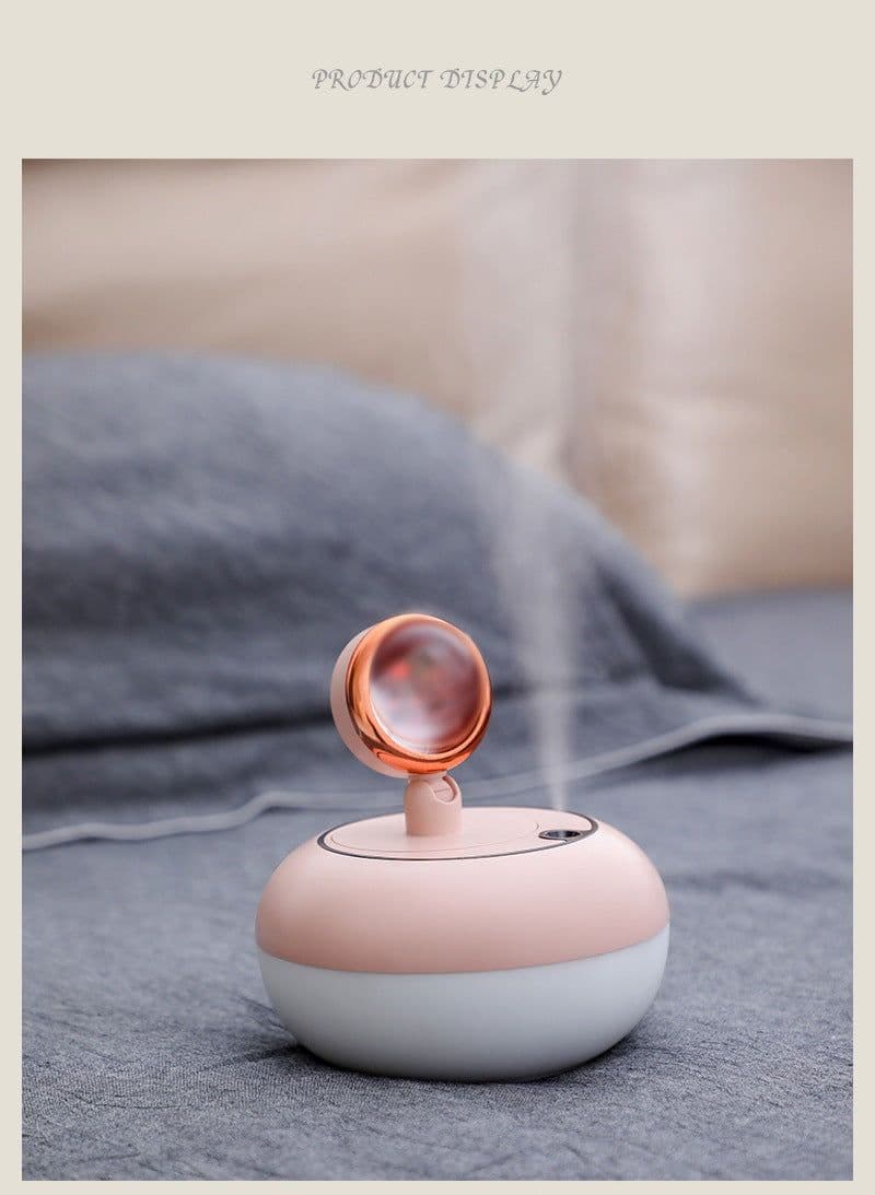 image-XRT Sunset Light Humidifier LL20 USB Desktop Night Light Pink