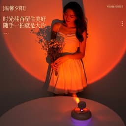 image-XRT Sunset Light Humidifier LL20 USB Desktop Night Light Pink