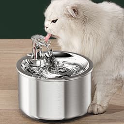 image-Stainless Steel Automatic Pet Water Dispenser with Filter WF150