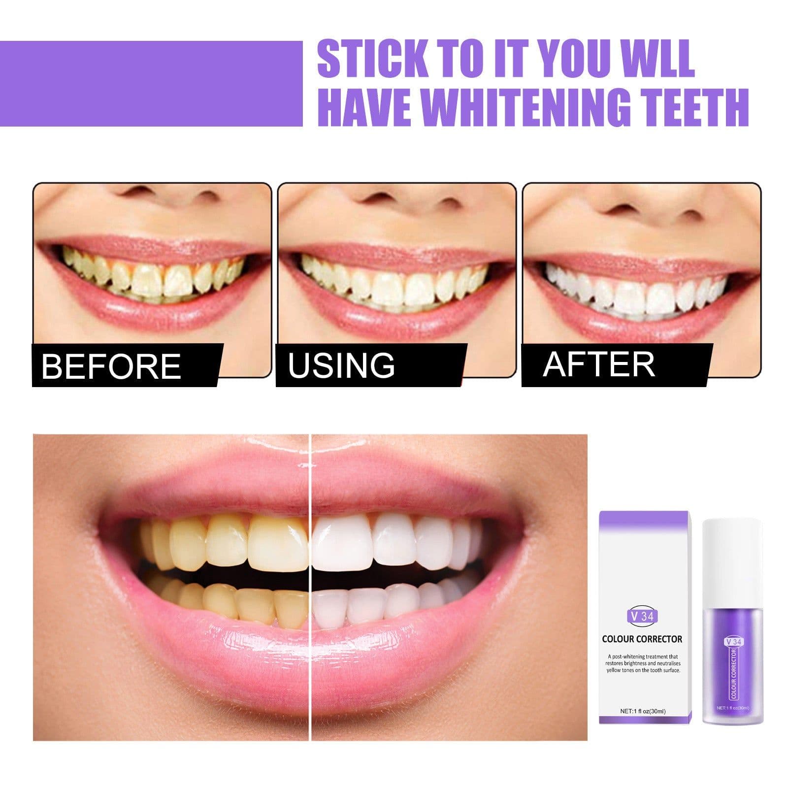 image-EELHOE V34 Teeth Whitening Toothpaste Purple