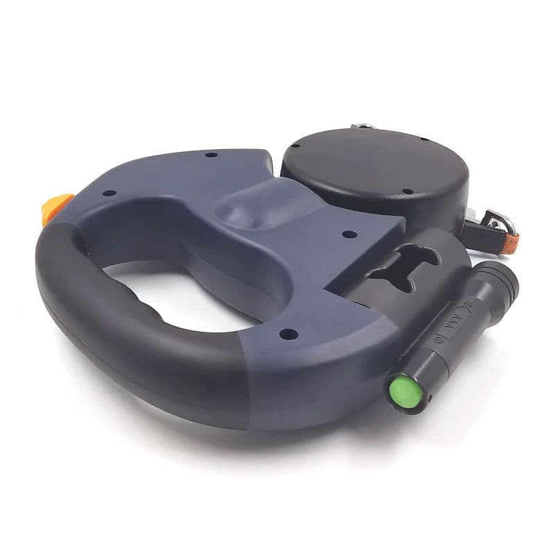 image-Automatic Retractable Dog Leash with LED Flashlight Dual Head