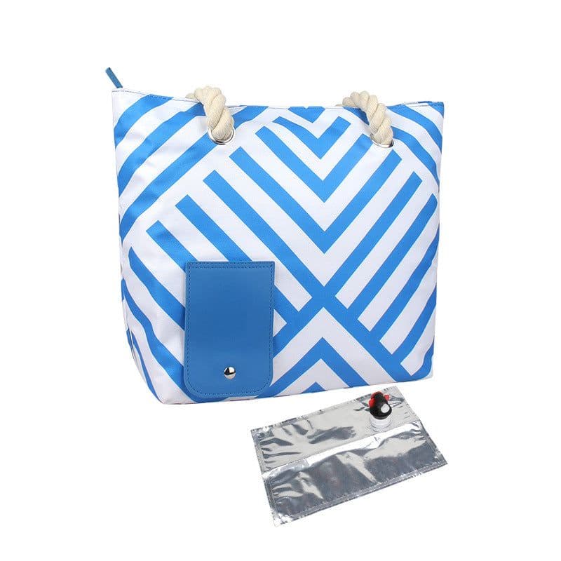 image-vapanda Insulated Wine Tote Bag Portable Picnic Beach Carrier