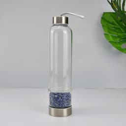 image-Glass Crystal Water Bottle with Lid 500ml Single Layer Outdoor