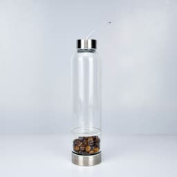 image-Glass Crystal Water Bottle with Lid 500ml Single Layer Outdoor