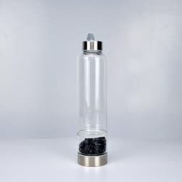 image-Glass Crystal Water Bottle with Lid 500ml Single Layer Outdoor