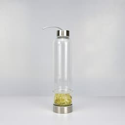 image-Glass Crystal Water Bottle with Lid 500ml Single Layer Outdoor