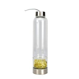 image-Glass Crystal Water Bottle with Lid 500ml Single Layer Outdoor