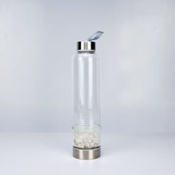 image-Glass Crystal Water Bottle with Lid 500ml Single Layer Outdoor