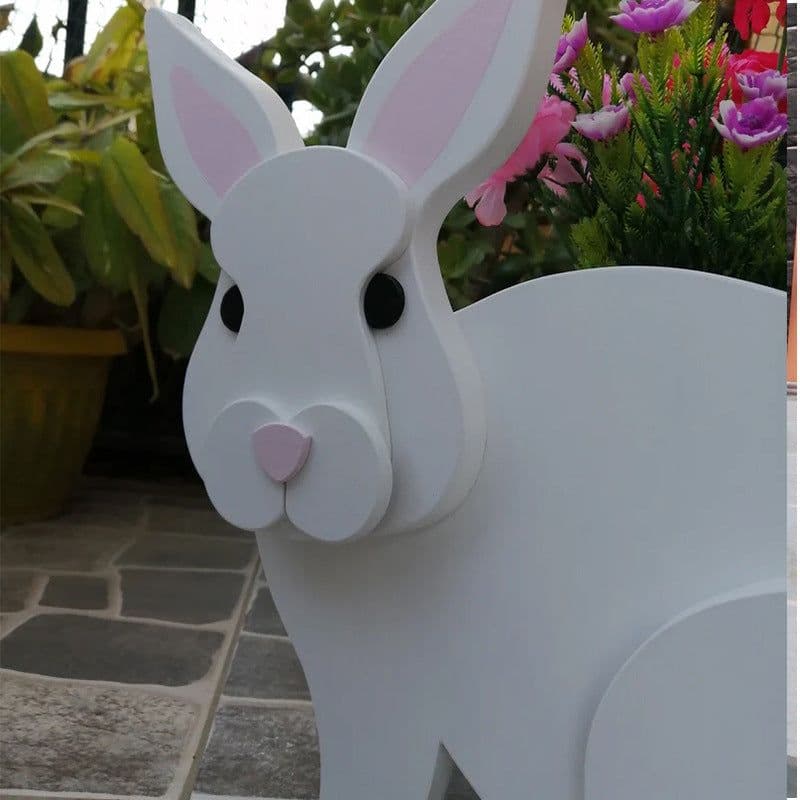 image-Cow and Goat Planter Set - Outdoor Garden Flower Pot Decoration