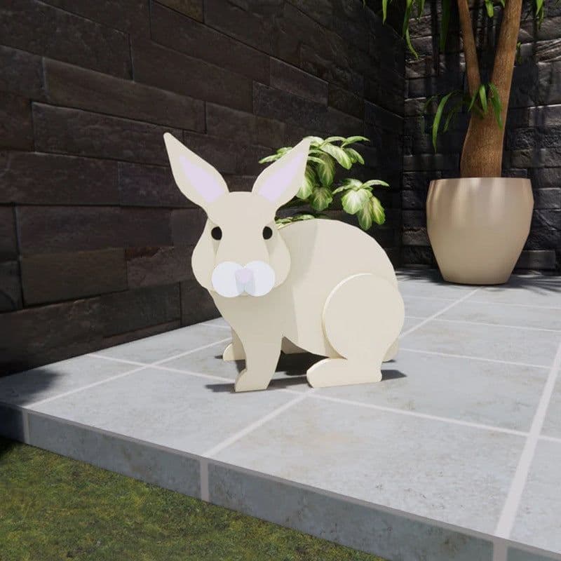 image-Cow and Goat Planter Set - Outdoor Garden Flower Pot Decoration