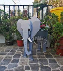 image-Cow and Goat Planter Set - Outdoor Garden Flower Pot Decoration