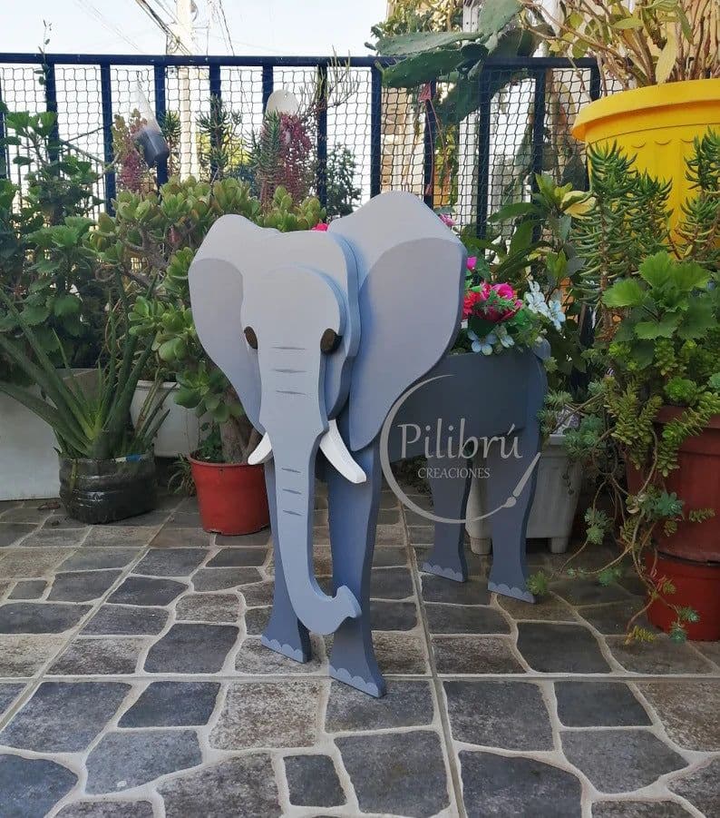 image-Cow and Goat Planter Set - Outdoor Garden Flower Pot Decoration