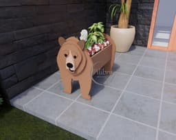 image-Cow and Goat Planter Set - Outdoor Garden Flower Pot Decoration