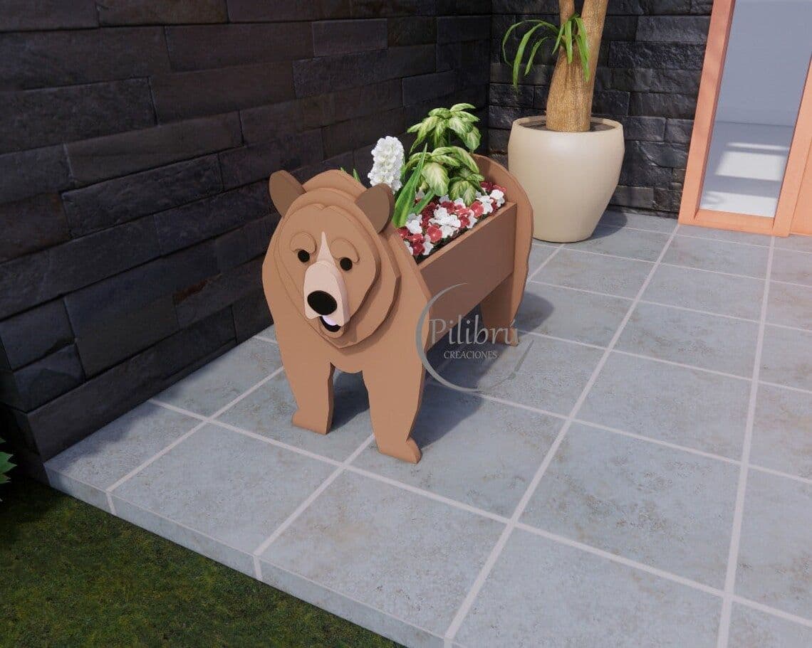 image-Cow and Goat Planter Set - Outdoor Garden Flower Pot Decoration