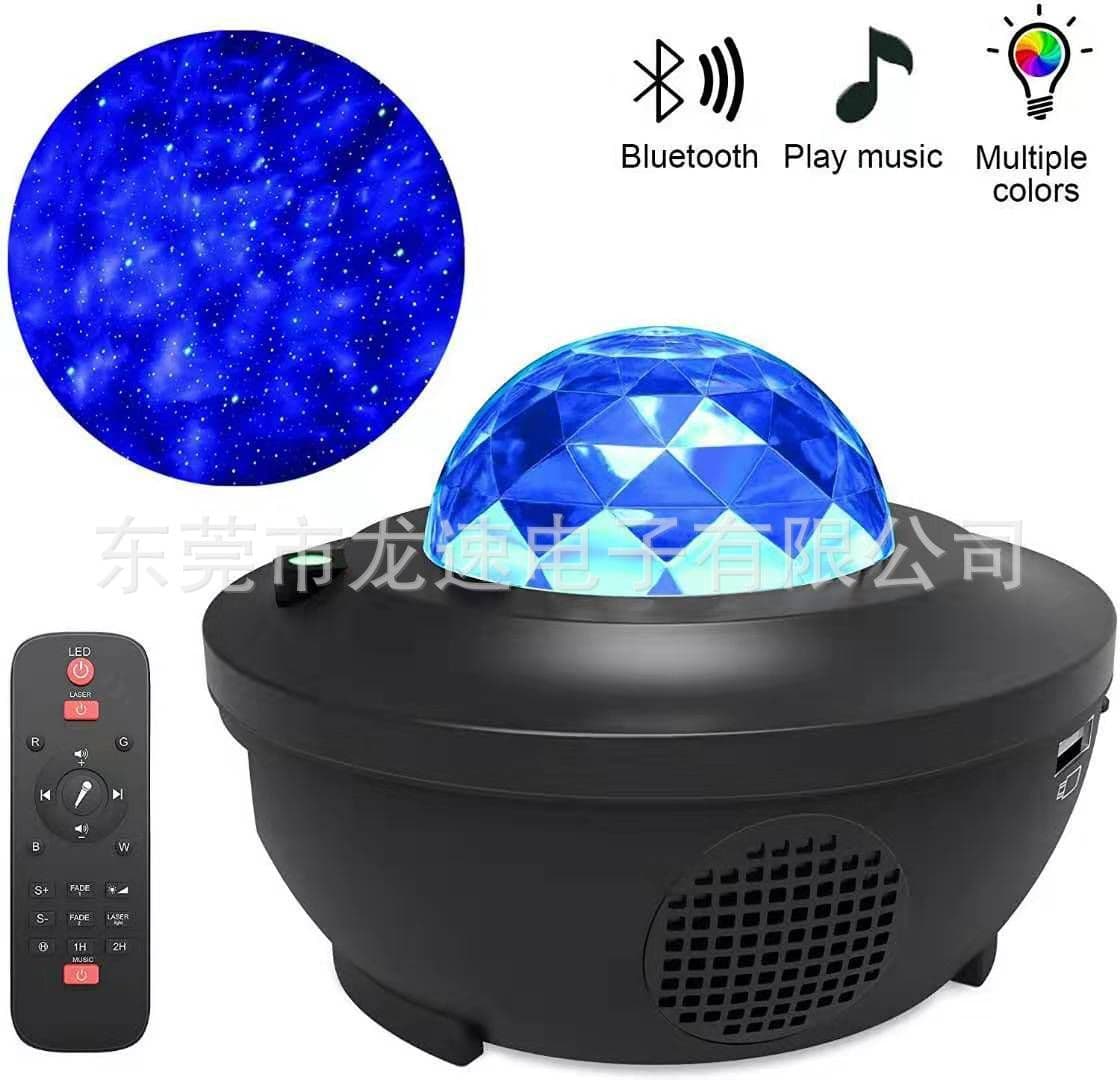 image-Longsu LQ-496 LED Music Starry Sky Projector Light Bluetooth