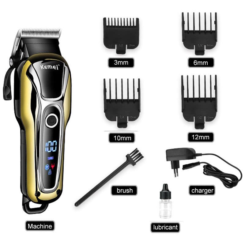 image-Kemei KM-1990 Electric Hair Clipper Rechargeable Universal